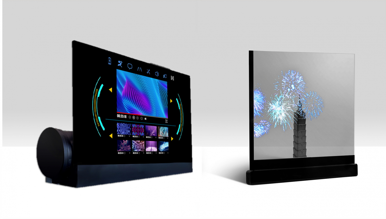 可卷式、折迭性、高透明